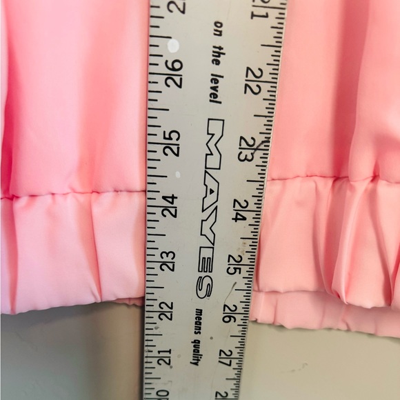 Vintage Bomber Jacket Windbreaker 80's Ken Pink by Abraxas Track Style SZ XL NEW - Picture 15 of 16